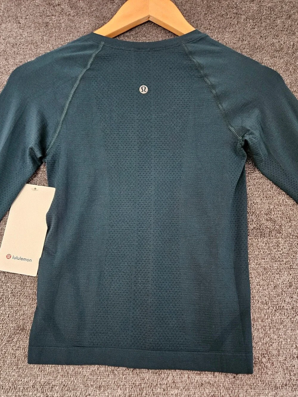 NWT Lululemon Swiftly Tech LS 2.0 Race Length Storm Teal Mesh Top Size 2